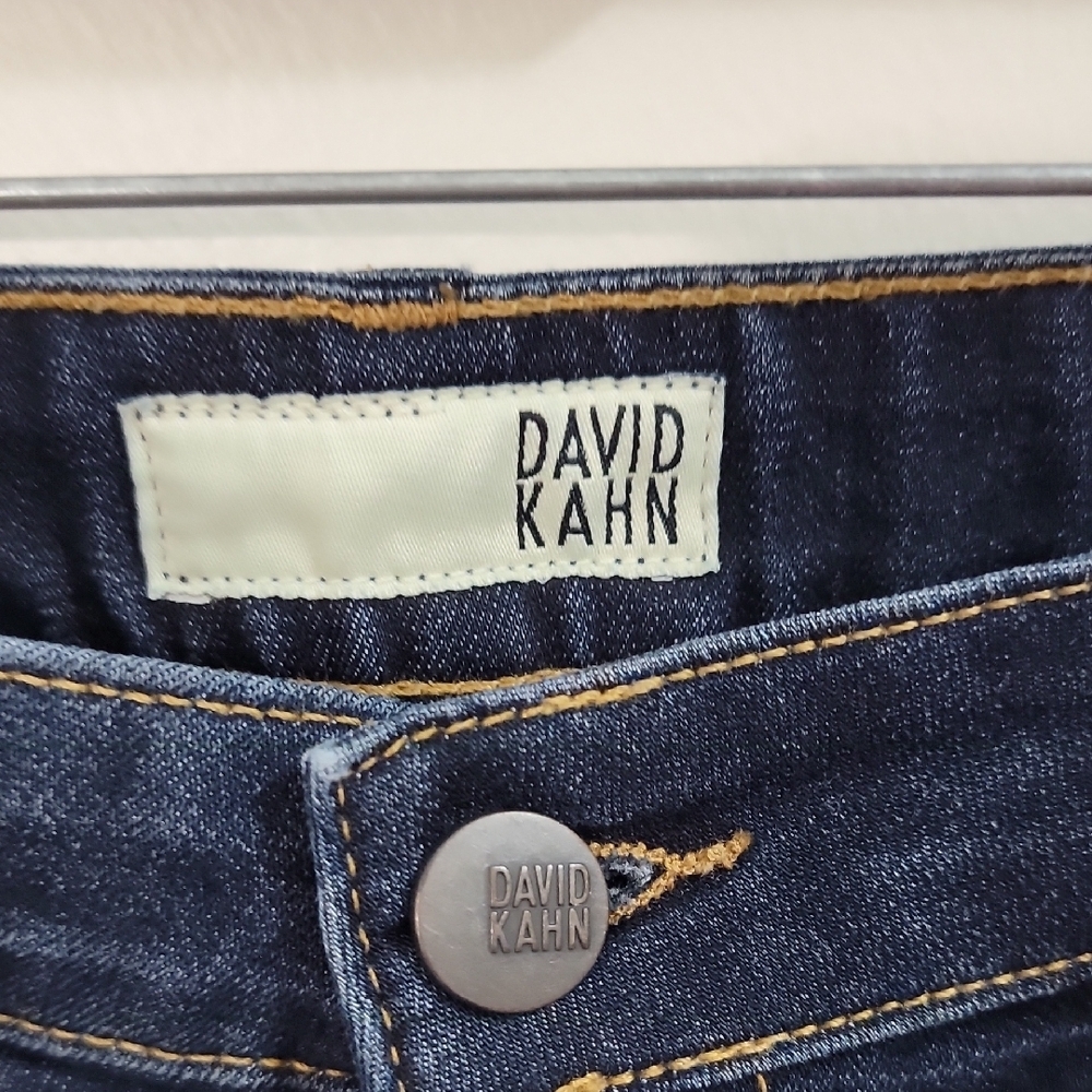 David Kahn Dark Indigo  Boot Cut Jeans Size 8 - Picture 2 of 8